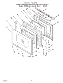 05 - Door parts for Whirlpool Range GS395LEGQ3 from AppliancePartsPros.com
