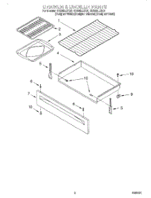 06 - Drawer And Broiler, Lit / Optional parts for Whirlpool Range GS395LEGQ0 from AppliancePartsPros.com