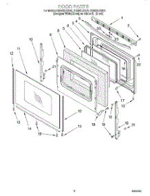05 - Door, Lit / Optional parts for Whirlpool Range GR395LXGQ0 from AppliancePartsPros.com