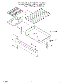 05 - Drawer & Broiler parts for Whirlpool Range GS395LEGT6 from AppliancePartsPros.com