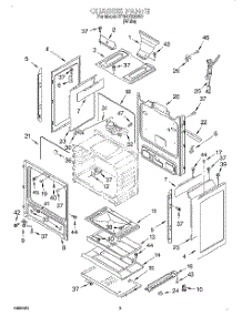 04 - Chassis parts for Whirlpool Range SF350BEGW0 from AppliancePartsPros.com