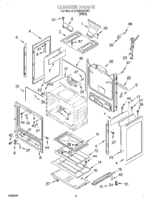 04 - Chassis parts for Whirlpool Range SF350BEGW1 from AppliancePartsPros.com
