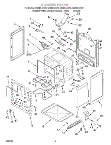 03 - Chassis parts for Whirlpool Range GR396LXGB2 from AppliancePartsPros.com