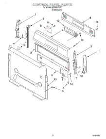 02 - Control Panel parts for Whirlpool Range GS395LEHS7 from AppliancePartsPros.com