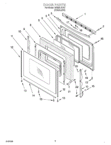 05 - Door parts for Whirlpool Range GS395LEHS7 from AppliancePartsPros.com