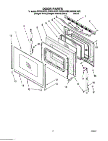 05 - Door, Optional parts for Whirlpool Range GR395LXGT2 from AppliancePartsPros.com
