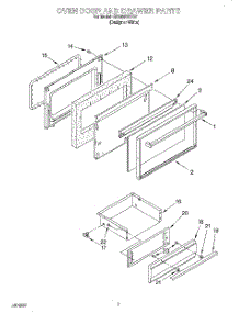 06 - Oven Door And Drawer parts for Whirlpool Range SF365BEYQ7 from AppliancePartsPros.com