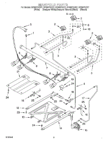 03 - Manifold parts for Whirlpool Range SF385PEGZ7 from AppliancePartsPros.com