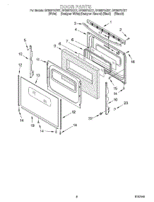 06 - Door, Optional parts for Whirlpool Range SF385PEGZ7 from AppliancePartsPros.com