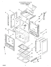 04 - Chassis parts for Whirlpool Range SF350BEEW0 from AppliancePartsPros.com