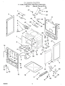 03 - Chassis parts for Whirlpool Range RF364BXGQ0 from AppliancePartsPros.com