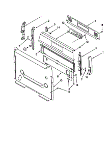 Control Panel parts for Whirlpool Range SF385PEGB6 from AppliancePartsPros.com