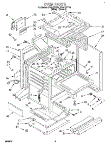 05 - Oven parts for Whirlpool Range SF367PEYW6 from AppliancePartsPros.com