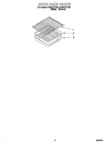 07 - Oven Rack, Literature parts for Whirlpool Range SF367PEYW6 from AppliancePartsPros.com