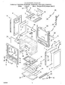 04 - Chassis parts for Whirlpool Range SF385PEGB0 from AppliancePartsPros.com