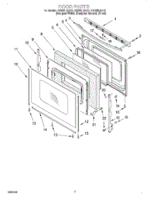 05 - Door parts for Whirlpool Range GS395LEGB1 from AppliancePartsPros.com