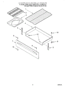 06 - Drawer And Broiler, Lit / Optional parts for Whirlpool Range GS395LEGB1 from AppliancePartsPros.com