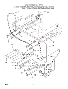 03 - Manifold parts for Whirlpool Range SF385PEGW4 from AppliancePartsPros.com