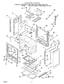 04 - Chassis parts for Whirlpool Range SF387LEGW0 from AppliancePartsPros.com