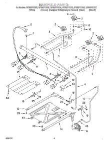 03 - Manifold parts for Whirlpool Range SF385PEGT5 from AppliancePartsPros.com