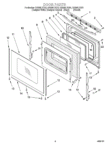 05 - Door, Optional parts for Whirlpool Range GR396LXGQ2 from AppliancePartsPros.com