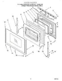 05 - Door, Optional parts for Whirlpool Range GR396LXGQ1 from AppliancePartsPros.com