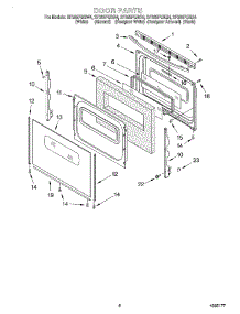 06 - Door, Optional parts for Whirlpool Range SF385PEGZ4 from AppliancePartsPros.com