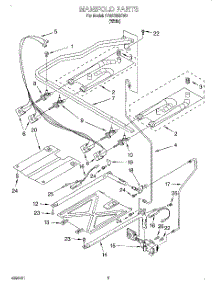 03 - Manifold parts for Whirlpool Range SF357BEHW0 from AppliancePartsPros.com