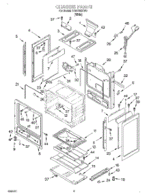 04 - Chassis parts for Whirlpool Range SF357BEHW0 from AppliancePartsPros.com