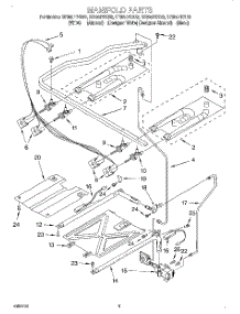 03 - Manifold parts for Whirlpool Range SF385PEGN3 from AppliancePartsPros.com