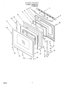 05 - Door parts for Whirlpool Range GS395LEHS4 from AppliancePartsPros.com