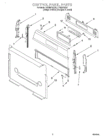 02 - Control Panel parts for Whirlpool Range SF385PEEZ0 from AppliancePartsPros.com