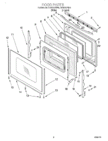 06 - Door, Optional parts for Whirlpool Range SF387LEGN4 from AppliancePartsPros.com