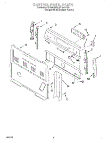 04 - Control Panel parts for Whirlpool Range RF199LXHQ0 from AppliancePartsPros.com
