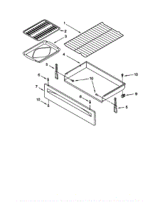 Drawer And Broiler parts for Whirlpool Range SF385PEGQ6 from AppliancePartsPros.com