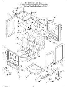 03 - Chassis parts for Whirlpool Range GR395LXGZ0 from AppliancePartsPros.com