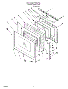 05 - Door parts for Whirlpool Range GS395LEHS6 from AppliancePartsPros.com