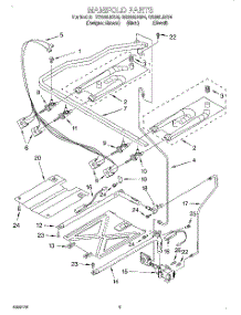 03 - Manifold parts for Whirlpool Range GS395LEGZ4 from AppliancePartsPros.com