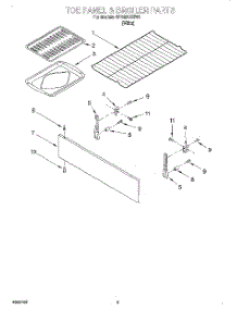 04 - Toe Panel And Broiler parts for Whirlpool Range RF340BXHW0 from AppliancePartsPros.com