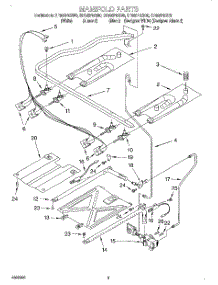 03 - Manifold parts for Whirlpool Range SF385PEGZ0 from AppliancePartsPros.com