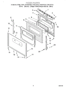 06 - Door, Optional parts for Whirlpool Range SF385PEGQ3 from AppliancePartsPros.com