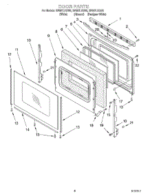 06 - Door parts for Whirlpool Range SF387LEGW6 from AppliancePartsPros.com