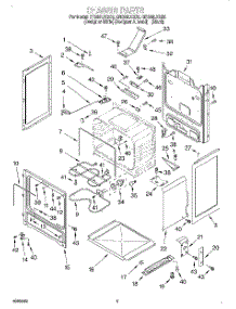 03 - Chassis parts for Whirlpool Range GR396LXGQ0 from AppliancePartsPros.com
