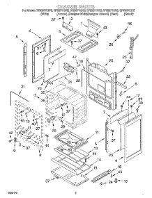 04 - Chassis parts for Whirlpool Range SF385PEGW5 from AppliancePartsPros.com