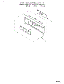 02 - Control Panel parts for Whirlpool Range RS675PXGT7 from AppliancePartsPros.com