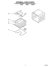 05 - Internal Oven parts for Whirlpool Range RS675PXGQ9 from AppliancePartsPros.com