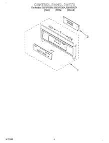 03 - Control Panel parts for Whirlpool Range RS675PXGQ4 from AppliancePartsPros.com