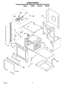 03 - Oven parts for Whirlpool Range RS675PXGT5 from AppliancePartsPros.com