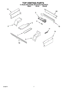 06 - Top Venting parts for Whirlpool Range RS675PXGB8 from AppliancePartsPros.com