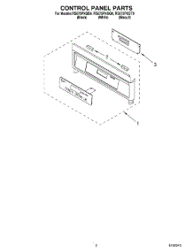 02 - Control Panel parts for Whirlpool Range RS675PXGT9 from AppliancePartsPros.com